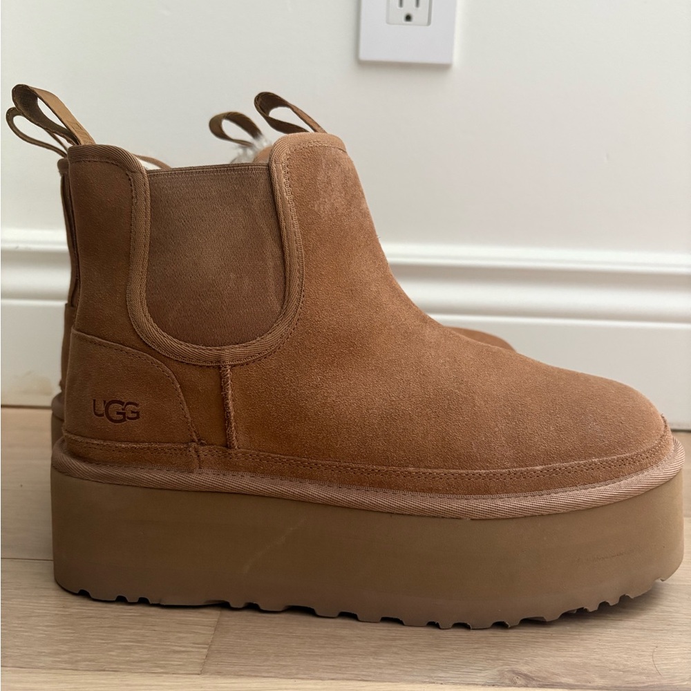UGG Brown Platform Boots (size 10)